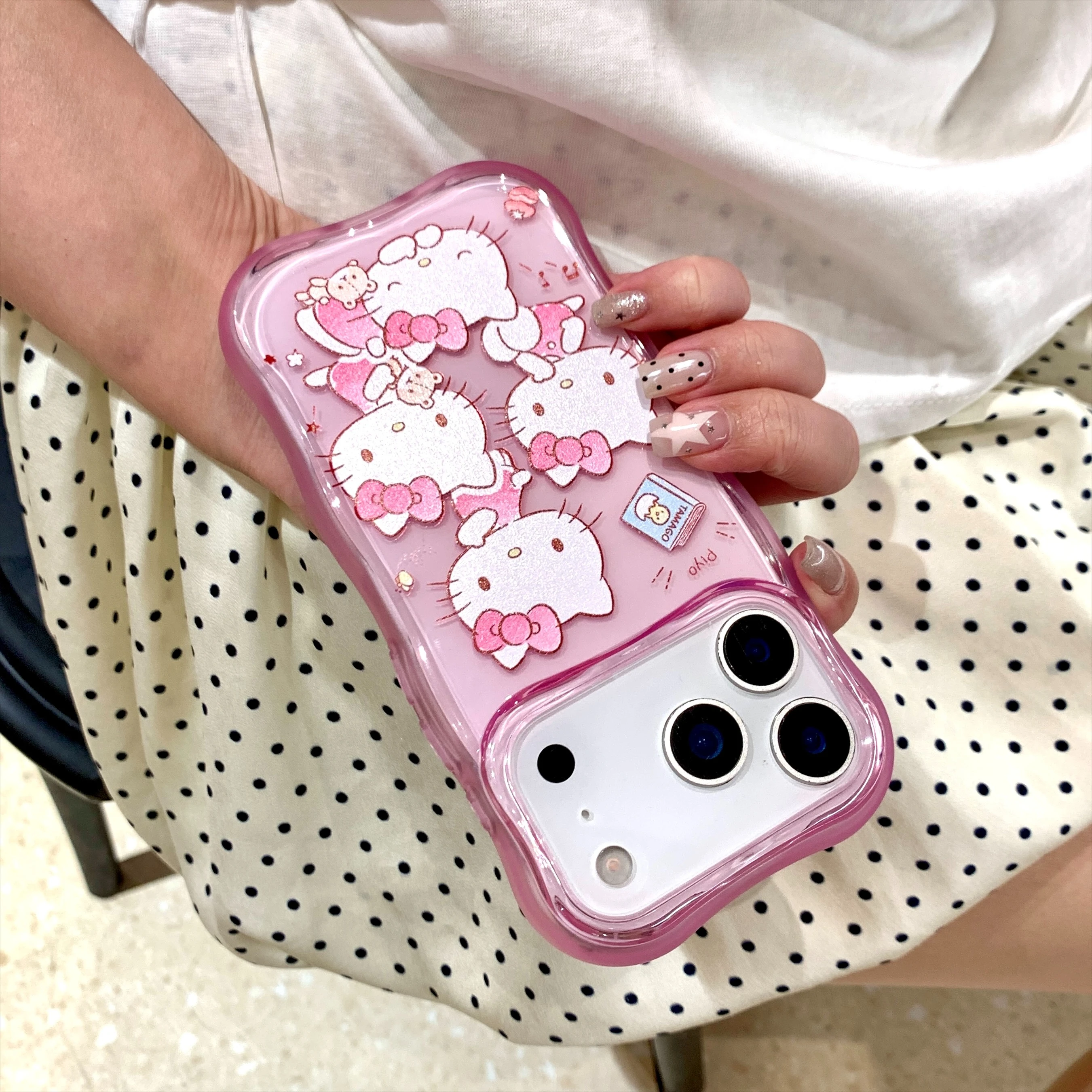 Cute Cartoon Y2K Hello Kitty Mobile Phone Case for IPhone 17 Pro Max 17 Pro 16 Pro Max 17 16 15 Pro Max Phone Case view 2