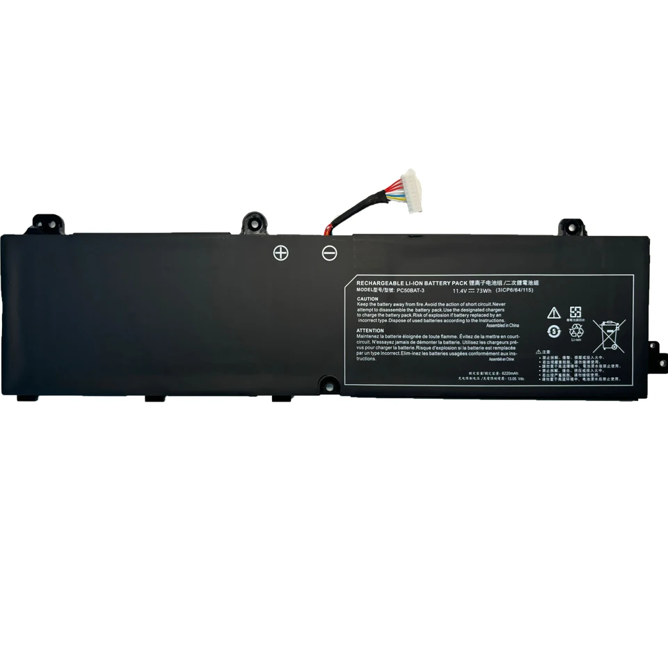 PC50BAT-3 3ICP6/64/115 11.4V 73Wh 6220mAh Battery For Clevo PC50DN2 PC50S Eurocom RX315 NH57AF1 System76 ORYX PRO 6