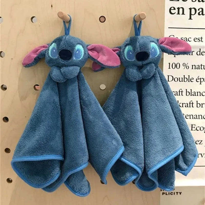 

Cartoon Anime Disney Cute Stitch Coral Fleece Towel New Style Thickened Soft Highly Absorbent Face Towel Cartoon Character Gift