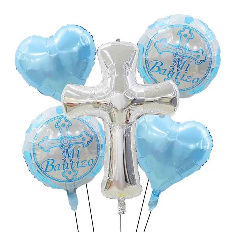 Balloons For Baptism Aluminum Film Baptism Balloons Pigeon Balloons Set Of 5 Cute Communion Party Decorations Party Supplies For