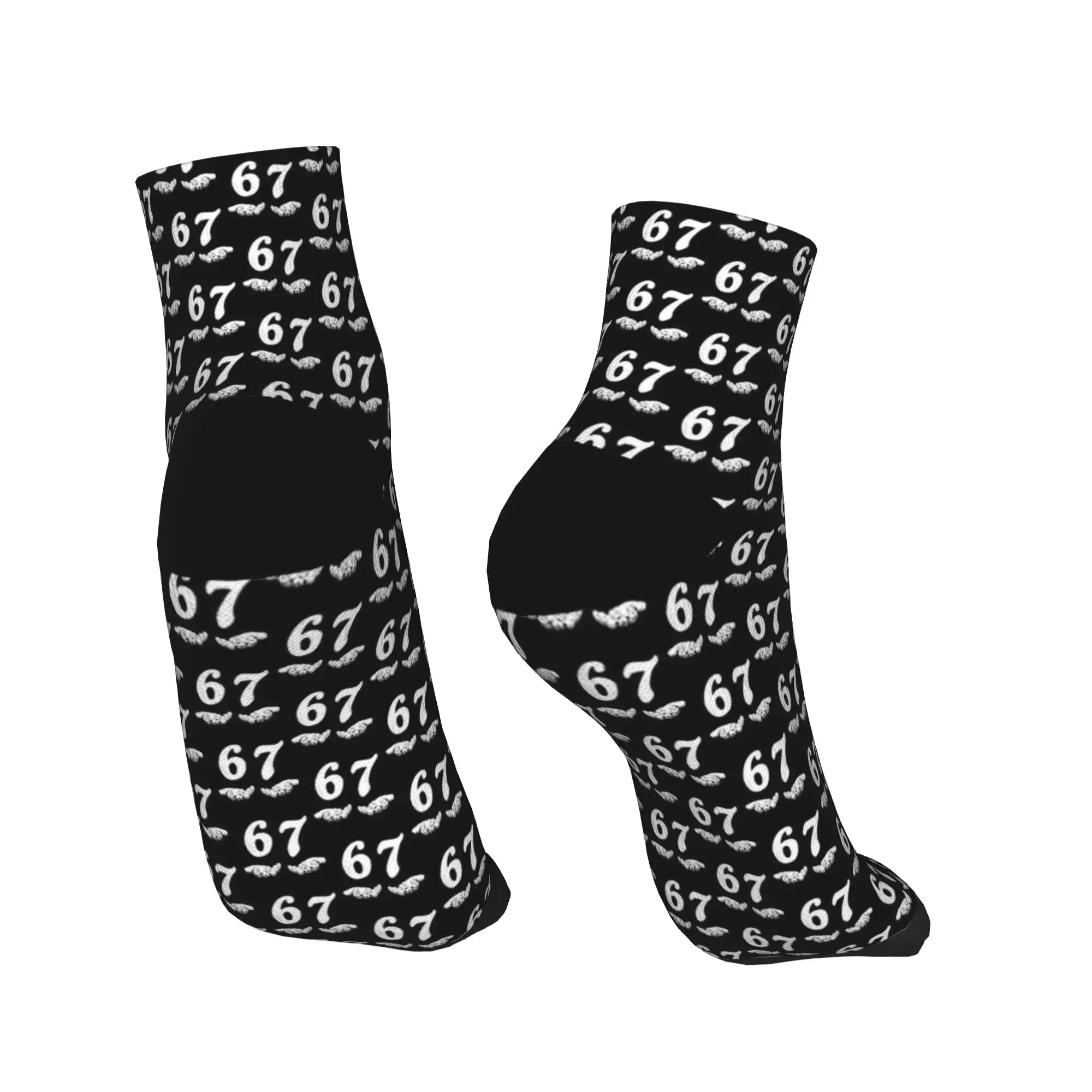 مضحك ستة سبعة 6 7 ميمي الجنرال ألفا الرافعة 6 7 الأيدي الكاحل الجوارب الجدة الجوارب غير رسمية الصيف المضادة للانزلاق الدراجات جورب عالي الجودة