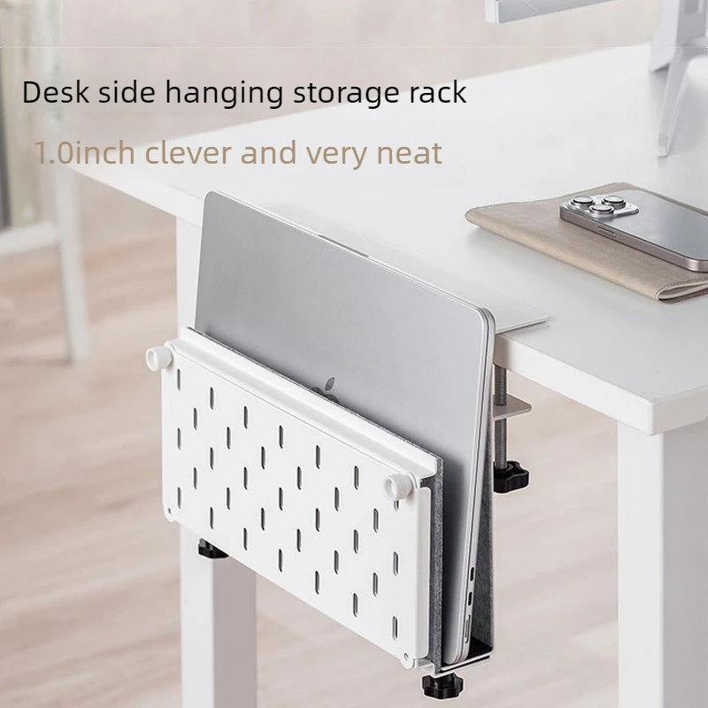 Hanging Desk File Organizer Basket Pegboard DIY Magazine Holder Workstation Side Storage Rack Office Document Sorting Accessory