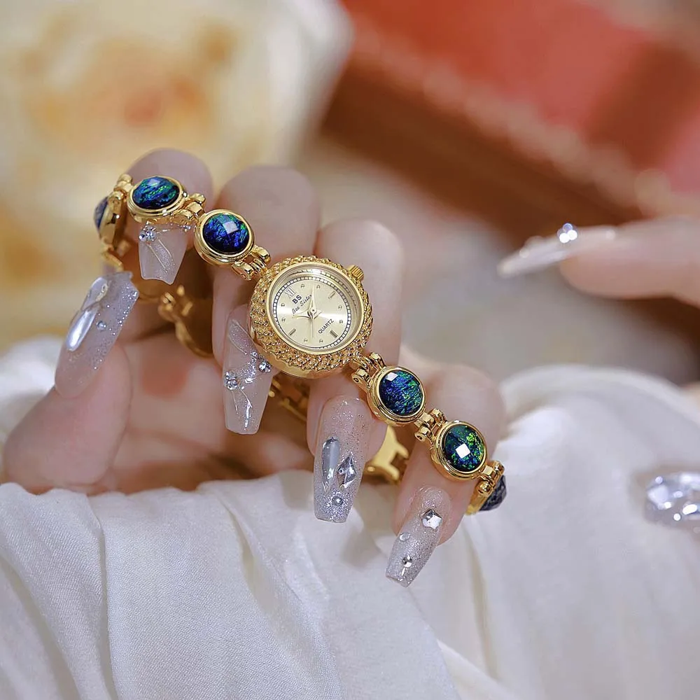 Luxury Women Watches Natural Color Jade Bracelet High Quality Quartz Women's Wristwatch Fashion Dress Watch Gifts 2025 NEW