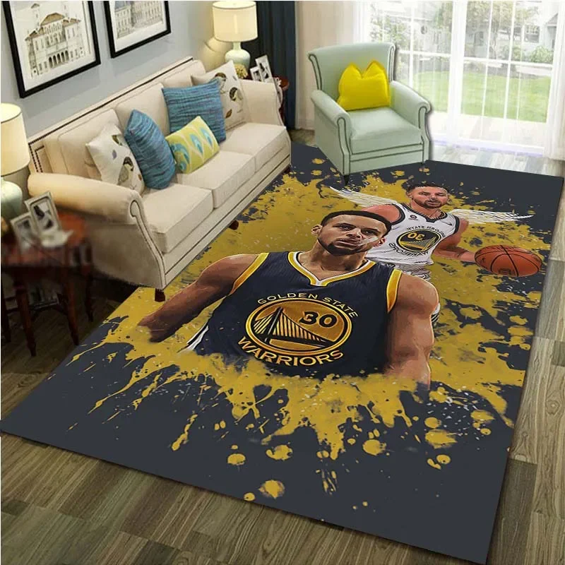 Basketball Star No. 30 Curry Custom Living Room Carpet Play Non-slip Mat Birthday Gift Living Room Rugs Bedroom Decor Funs Gift