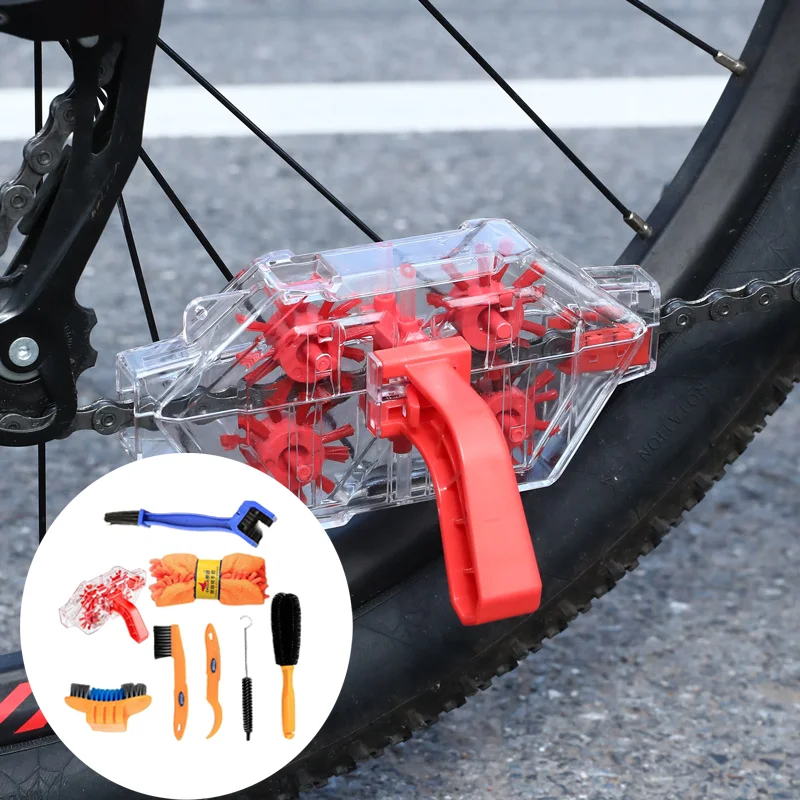 

Скруббер для цепи, инструмент для очистки цепи, прозрачный визуальный погружной дорожный велосипед, велоспорт, портативное оборудование, уход за циклом