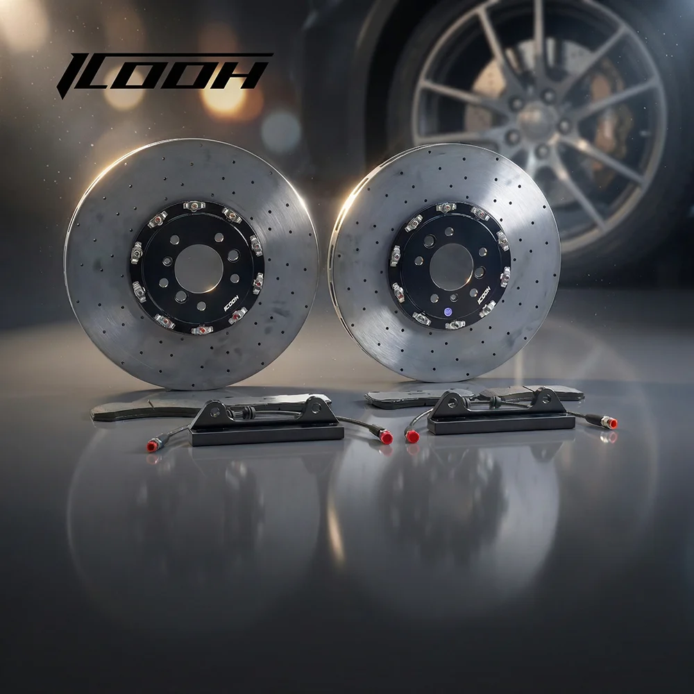 

Racing-grade high-strength silicon carbide carbon ceramic brake discs, suitable for Ferrari 488 Pista and other racing cars.