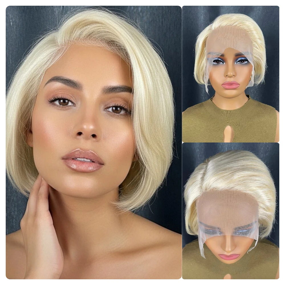 

Короткие прямые парики Боб Парики с стрижкой пикси для чернокожих женщин Парики с стрижкой пикси из натуральных волос на кружеве 13x1 Парики с фронтальной частью шнурка