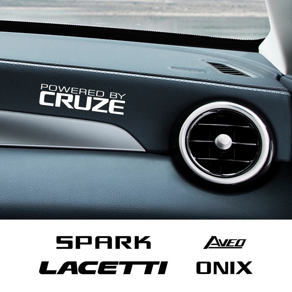 

For Chevrolet BOLT Cavalier Colorado Corvette Cruze Lacetti Onix Orlando Silverado Spark Tahoe 2PCS Car Dashboard Sticker