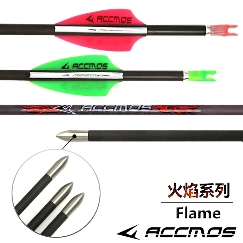 6/12pcs ID 4.2mm Pure Carbon Pijl Wervelkolom 300/400/500/600/700/800/900/1000/1300/1800 Recurve Compound Boog Jacht Schieten Doel