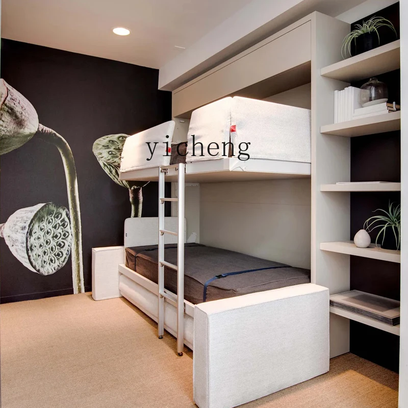 

b7- upper bunk folding bed lower bunk sofa bed multi-functional child and mother double-layer invisible bed upper and lower bunk