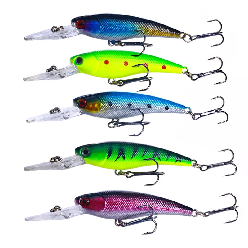 HENGJIA 9.5Cm 8G Jerkbait Wobblers Crankbaits Hardbait Minnow Pesca Fishing Lures Pike Carp Bass Walleye Fishing Gear