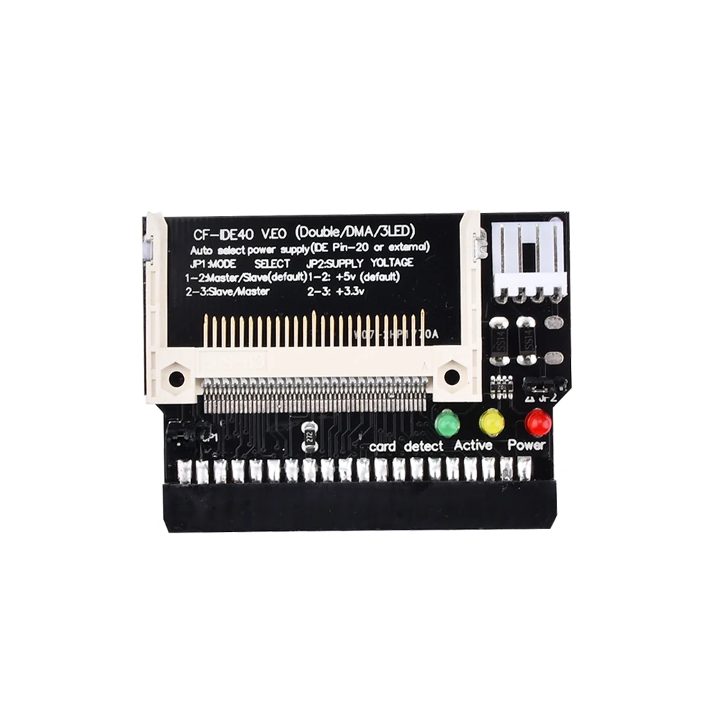 Compact Flash CF to 3.5 Female 40 Pin IDE Bootable Adapter Converter Card On-board LED indicator 3.3V 5V Compact Flash