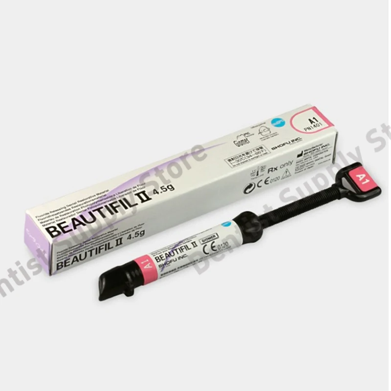 

Dental SHOFO Composite Resin Nano Aggregation Material 4.5g/Pcs BEAUTIFIL II Dentistry Oral Cavity Filling Repair Tools