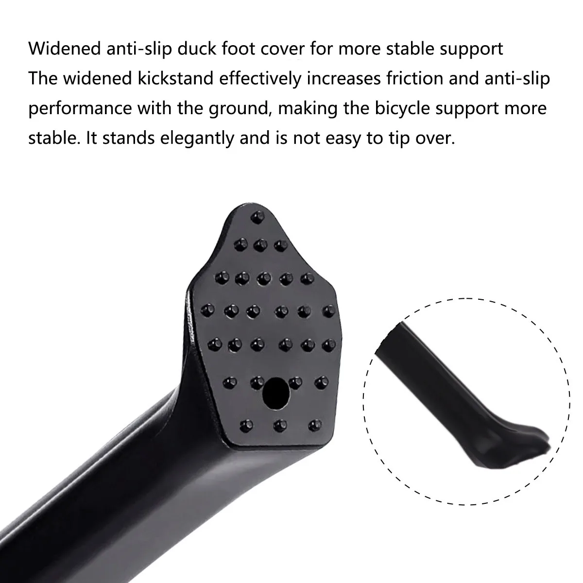 BOLANY Aluminum Alloy Bike Kickstand, Quick-Release & Thru Axle Supported, Adjustable Side Stand, Parking Rack Accessory - Image 2