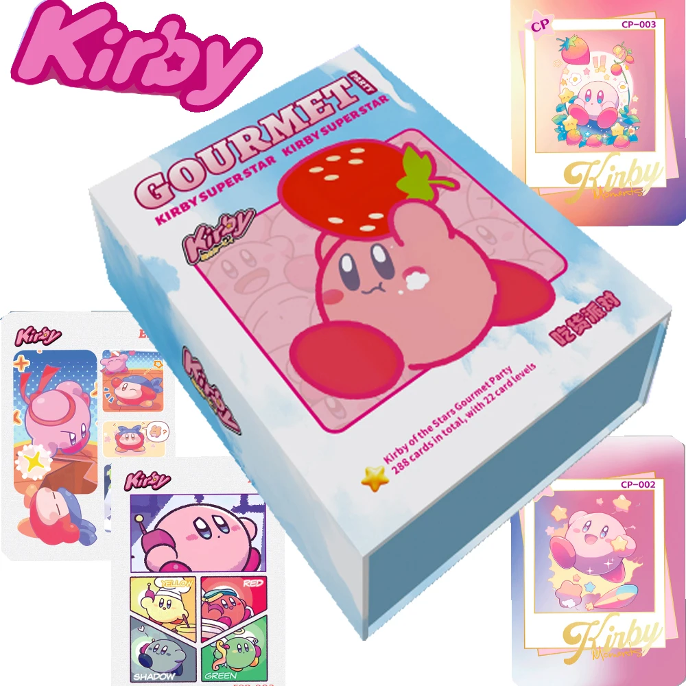 

Genuine Kirby Cards Collection for Children Entertainment Pixel Style Multiple Types Rare Vending Machine Cards Toy Friend Gifts