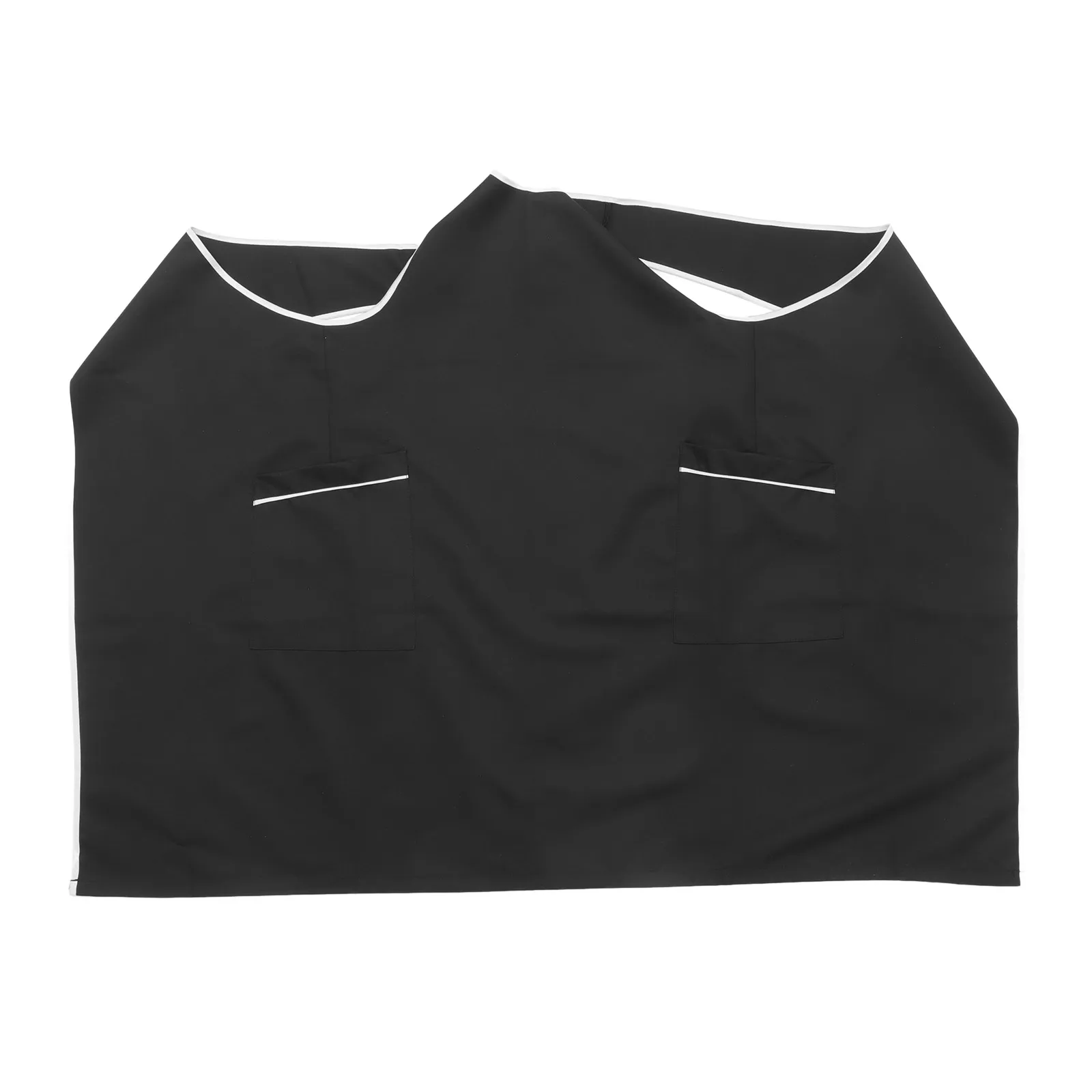 

Black Apron Hair Salon Gown Lightweight Durable Breathable Hairdresser Uniform Easy Clean Dry Quickly Stylist Home Use
