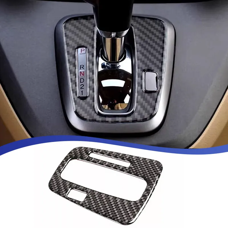

LHD Carbon Fiber Car Central Control Gear Shift Cover Panel Sticker for Honda CRV CR-V 2007 2008 2009 2010 2011 Accessories