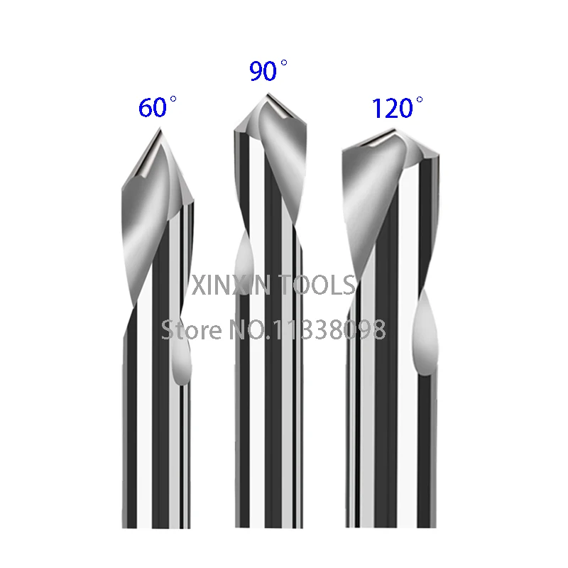 3/4/5/6/8/10/12*60degree/90degree/120degree coating Cemented carbide Straight groove type chamfer drill positioning centre bit