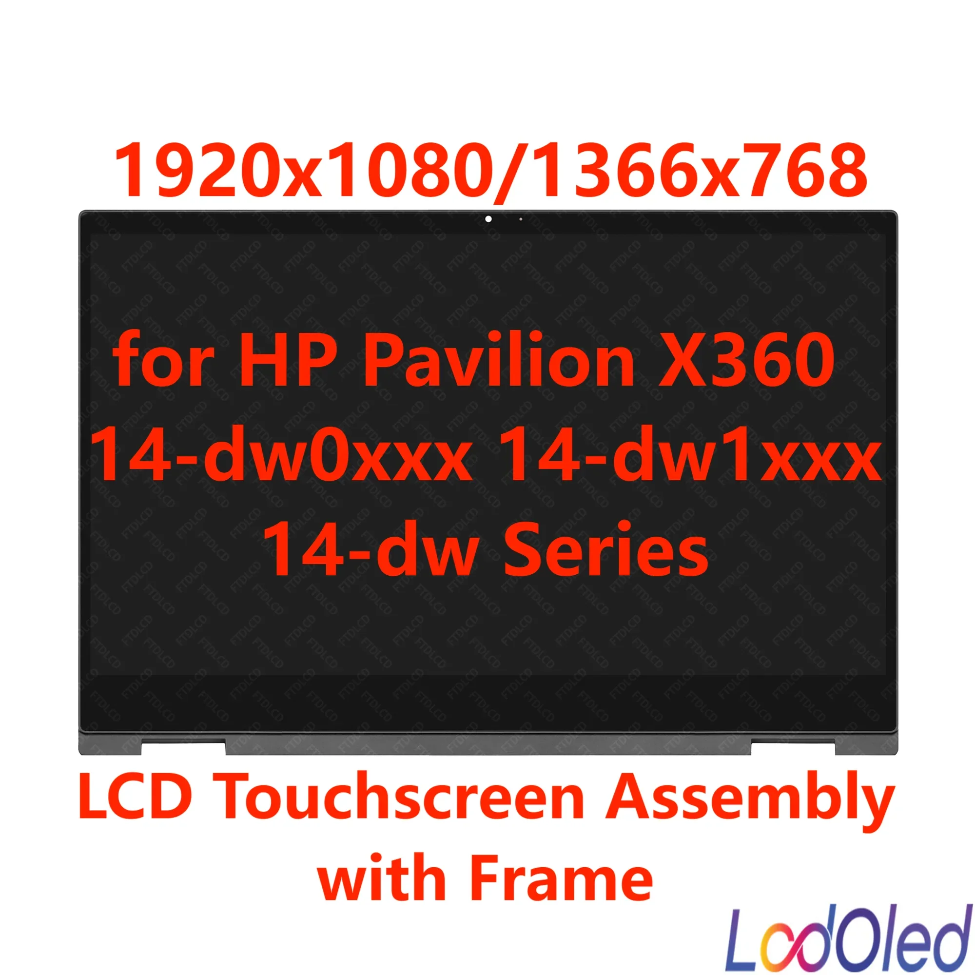 

LCD Display Touch Screen Glass Digitizer Assembly for HP 14-dw0007nl 14-dw0008nl 14-dw0011nl 14-dw0012nl 14-dw0013nl 14-dw0016nl