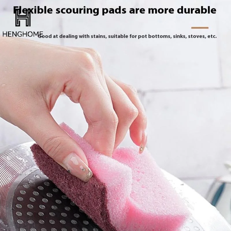 

5/10PCS Kitchen Stain Removal Sponge Clean Cotton Dishwashing Sponge Wipes Bathroom Cleaning Utensils High Density Sponge