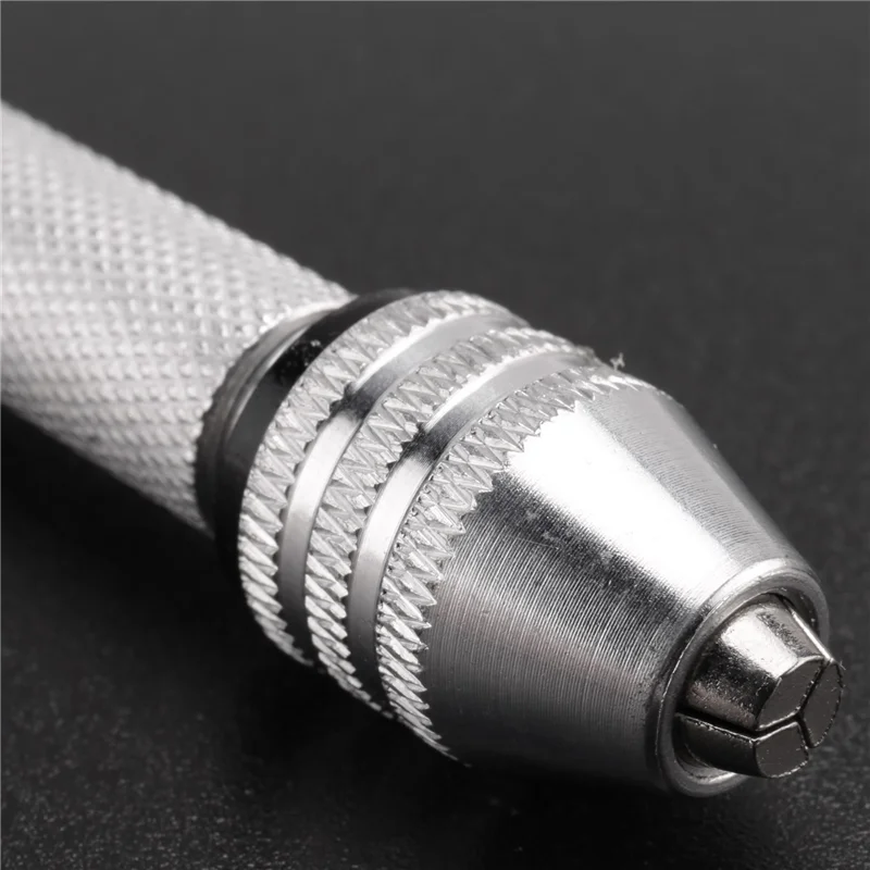 AB47-2X Aluminum Alloy Rotary Pin Vise Screwdriver Hand Drill Chuck Watch Repair Tool Watchmaker