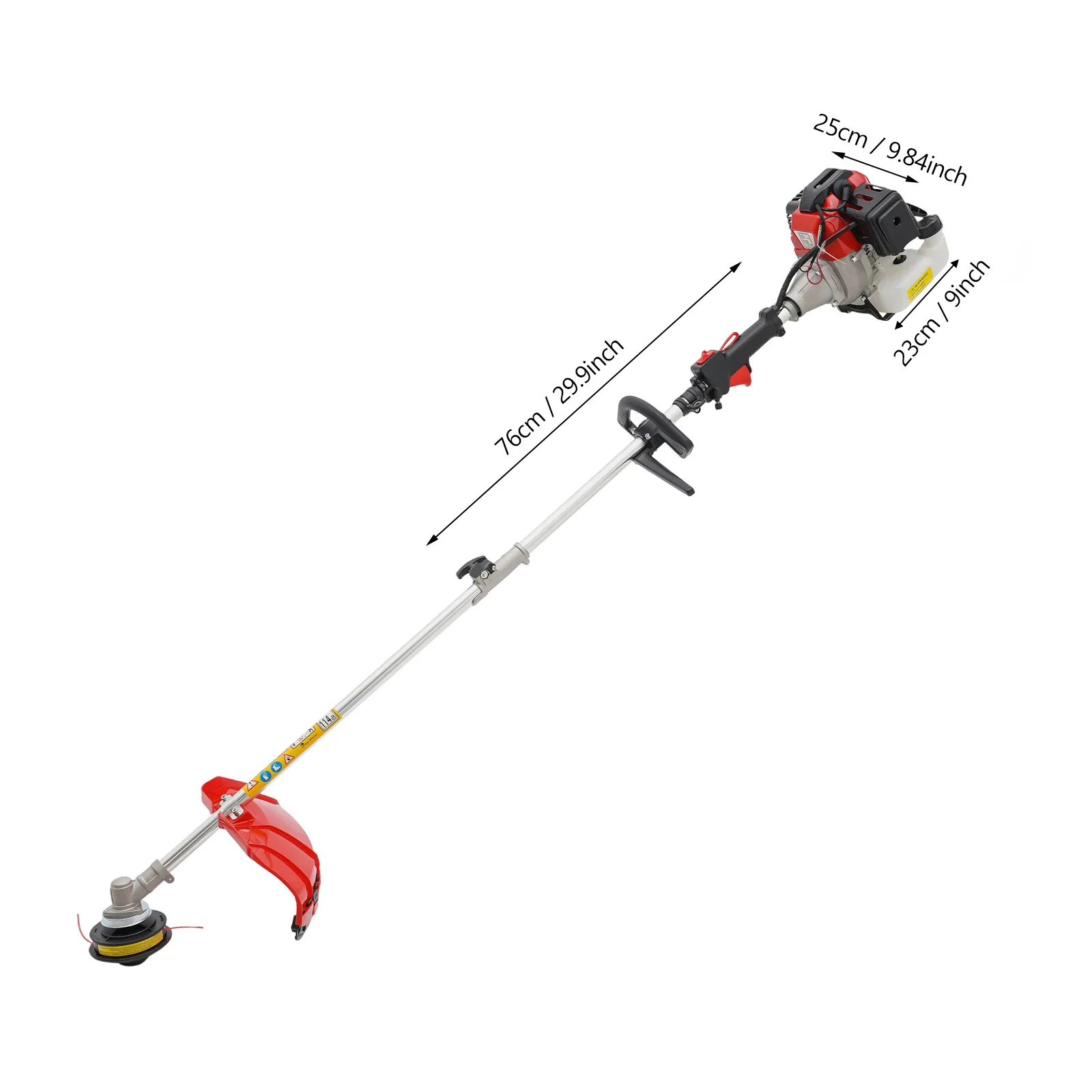 52CC 2ストローク多機能草刈機 1.7KWエンジン 7種類のトリマーヘッド付き 安定した刈り込み性能の芝刈り機