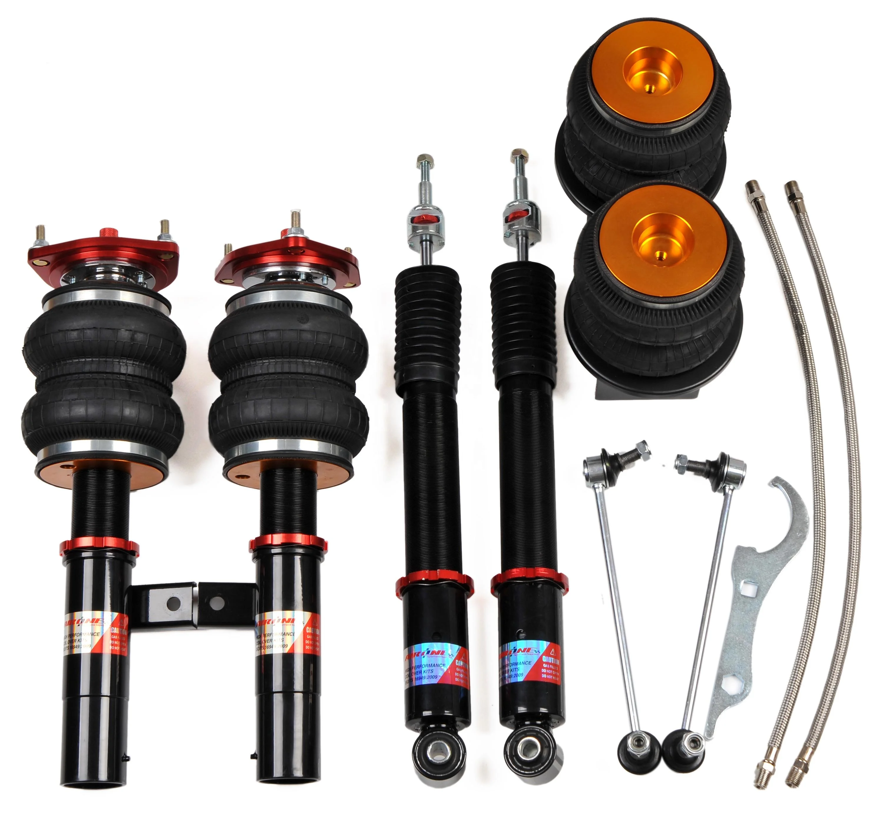 

30 Steps Mono Tube Adjustable Coilover Air Suspension System Kit for VW Car Model