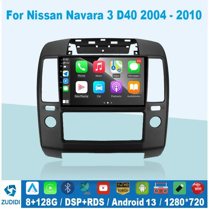 Android 13 CarPlay 2 din Car Radio Multimedia Player For NISSAN NAVARA 2006 2007 2008 2009-2012 Android Auto GPS 2din autoradio