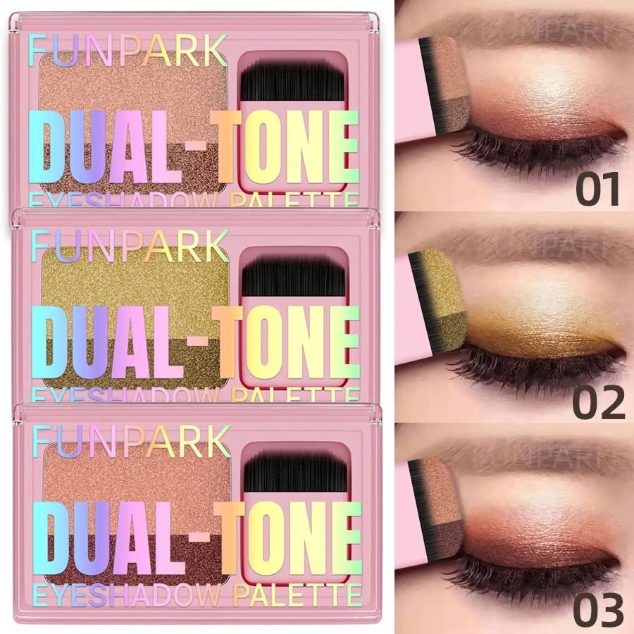 Bâton d'ombre à paupières paresseux dégradé, 2 couleurs, scintillant, imperméable, professionnel, charmant, maquillage pour les yeux, cadeaux, cosmétiques de beauté