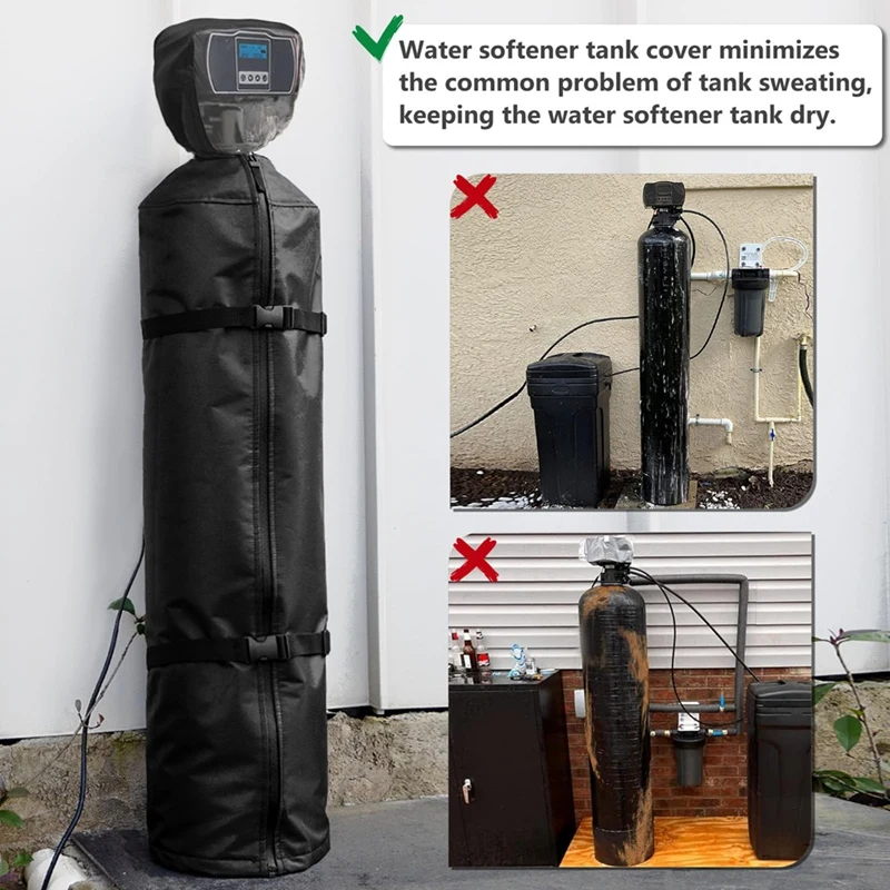 Water Softener Tank Jacket Cover,600D Oxford Fabric To Prevent Sweating,Outdoor Cover Rain Cover With Zipper