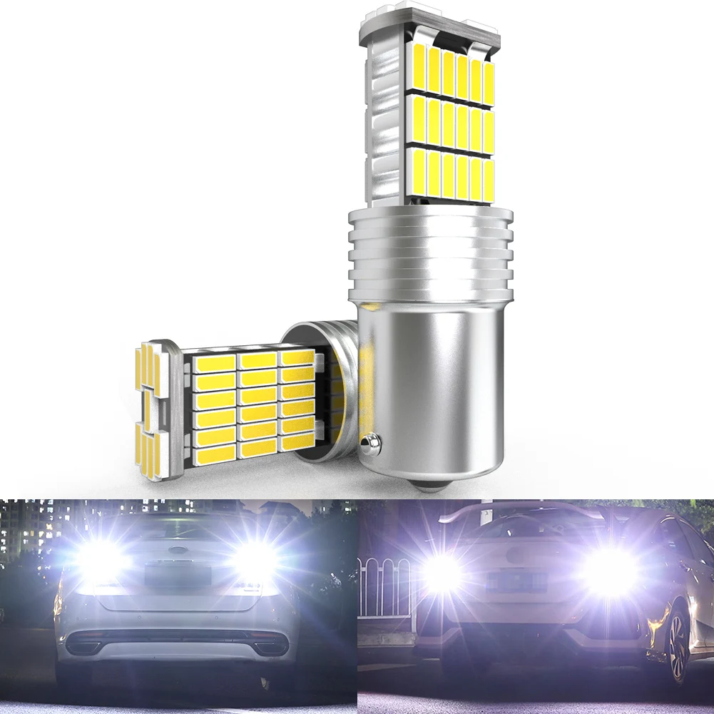 2pcs 1156 ba15s Led Car Light Bulbs High Power Super Bright 6000K White P21W Led Day Lamp For Skoda Octavia 2 3 Fabia Yeti
