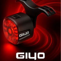 GlYO Auto Brake Sensing Bicycle Tail Light -USBRechargeable, lP66 Waterproof LED WarningLight for MTB & Road Bike Night Safety