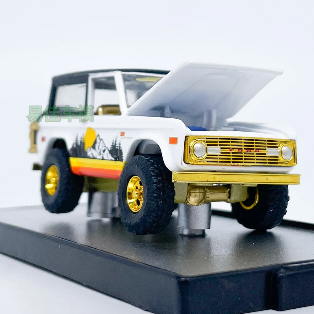 Diecast M2 1:64 Maßstab Ford Bronco Simulation Legierung Auto Modell Sammeln Spielzeug Geschenk Souvenir Display Ornament