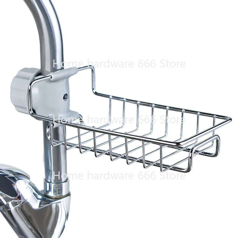 Kitchen Stainless Steel Sink Drain Rack Sponge Storage Faucet Holder Soap Drainer Towel Rack Shelf Organizer Kitchen Accessories