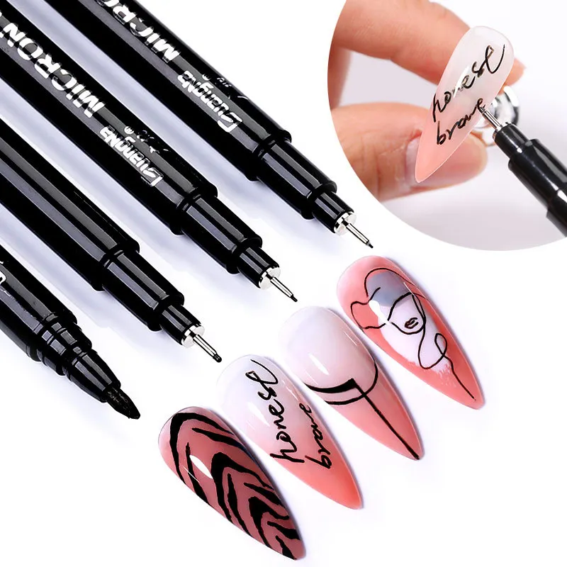 

Nail Art Paintbrush With Ultra-fine Drawing Lines Edges Quick Drying Waterproof Acrylic Marker Pen Graffiti Pen