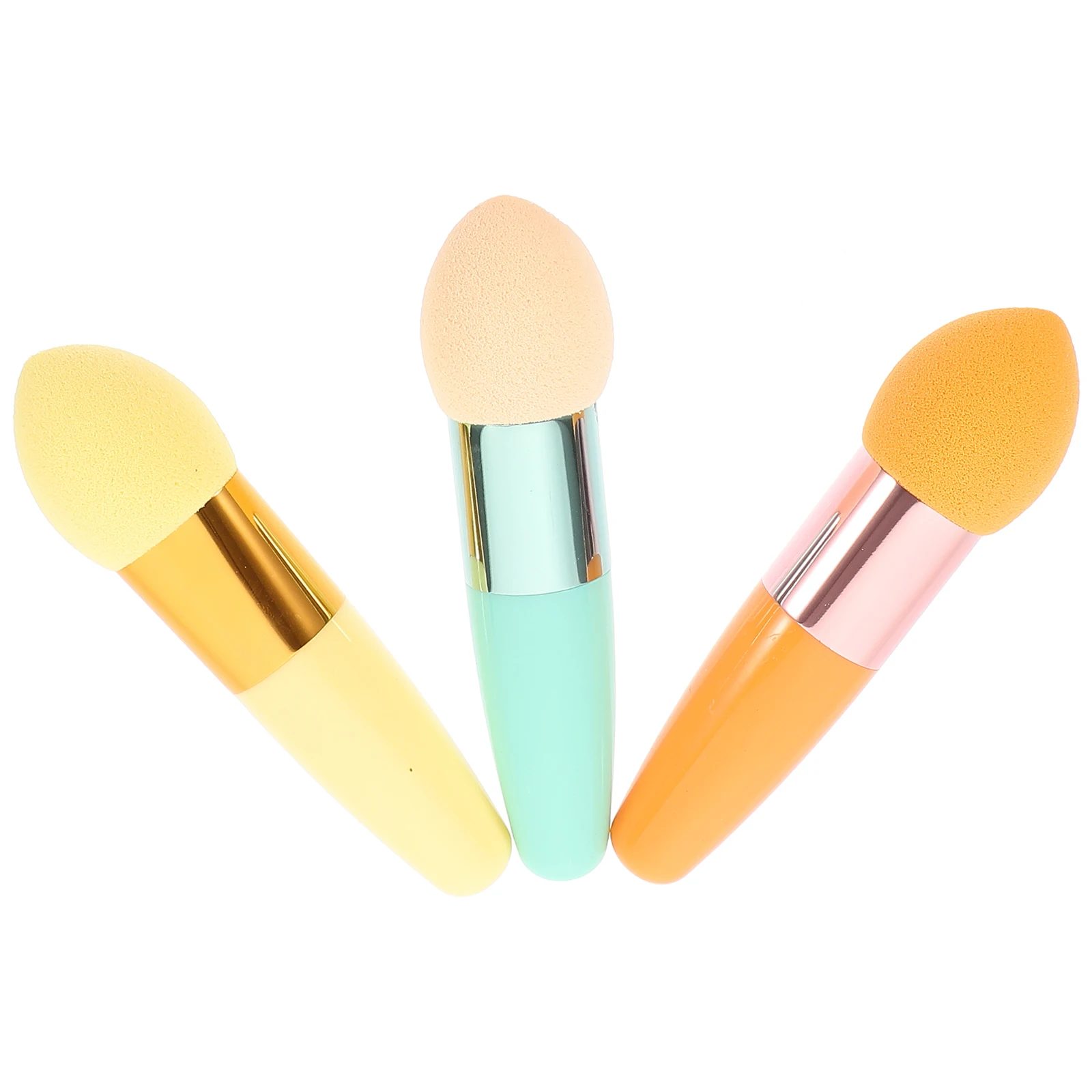 

3pc Cut Angle Water Drip Head Powder Puff Makeup Brushes 10 5cm Red Blue Skin Sponge Reusable Tools Set Latex Storage