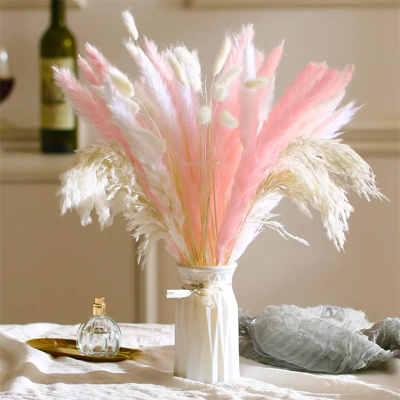 60pcs Dried Pampas Grass Decor,17\