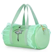 Bolso de baile deportivo para niños y niñas, bolsa de hombro con estampado de lentejuelas, Ballet Gimnástico, bolsa latina, Rosa, Verde, púrpura