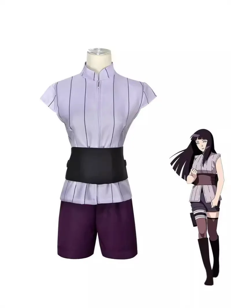 Anime hyuga hinata roupas femininas halloween carnaval festa terno cosplay traje desempenho ninja cosplayer