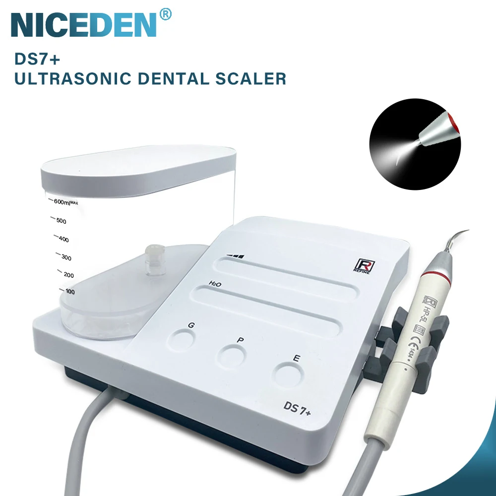 Dental Ultrasonic Scaler com LED Water Tank, Limpeza de manchas e cálculo, Equipado com Pet-Friendly