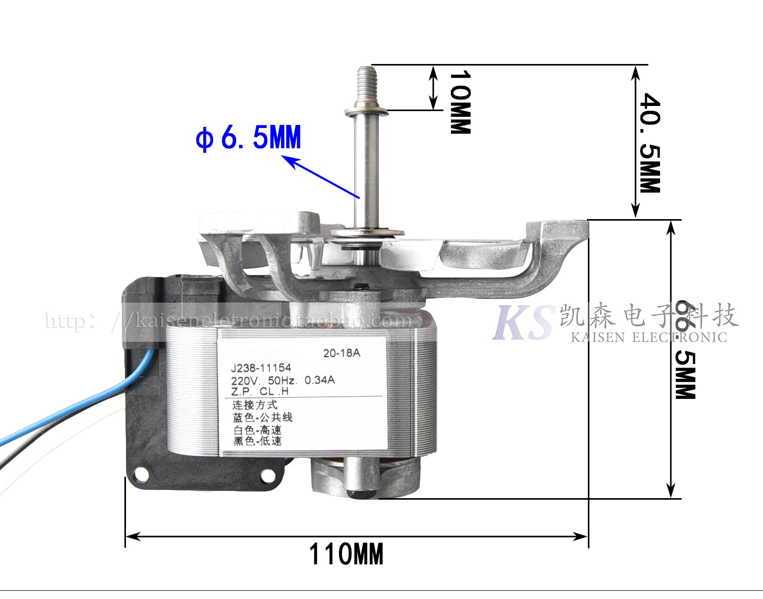 

J238-11154 JAKEL High temperature resistant class H two-speed fan Shanghai Boxun Shen Xian drying oven motor original