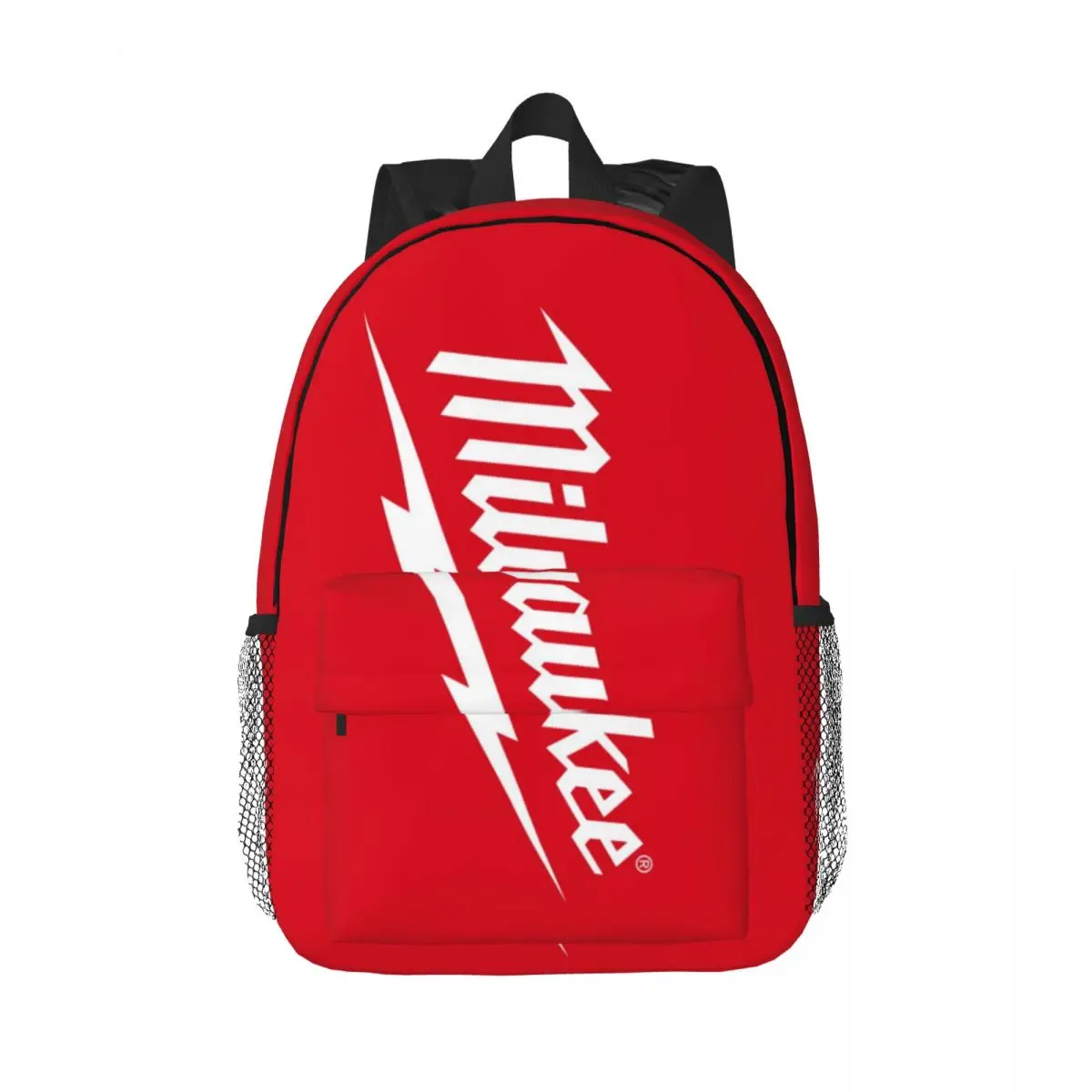 Popular W-milwaukeed Logo Printed Lightweight Casual Schoolbag For School, Outdoor, Shopping, Office 15in