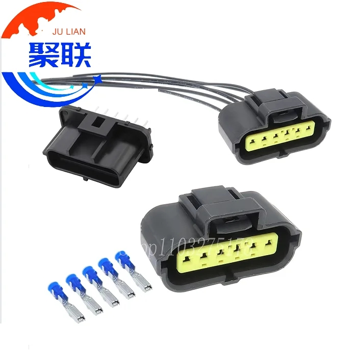 1 Set 6Pin 184060-1 Car Waterproof Socket Automotive Gasoline Fuel Pump Wire Harness Connector for Mazda Focus Hyundai