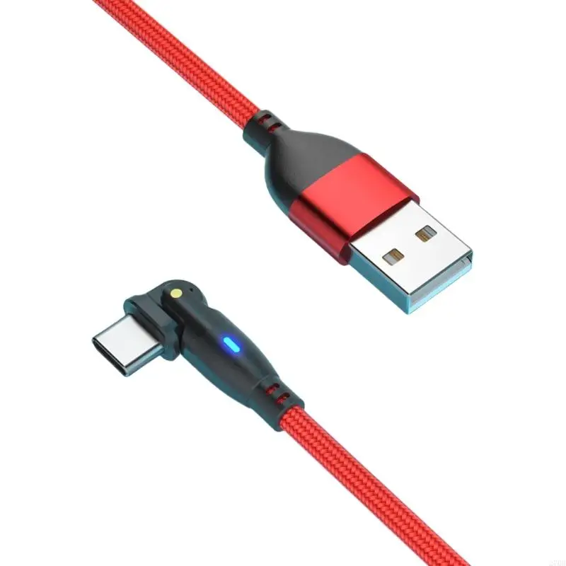 270B USB C สายชาร์จพร้อมขั้วต่อ 180 องศาสำหรับหูฟังคอนโซลเกม