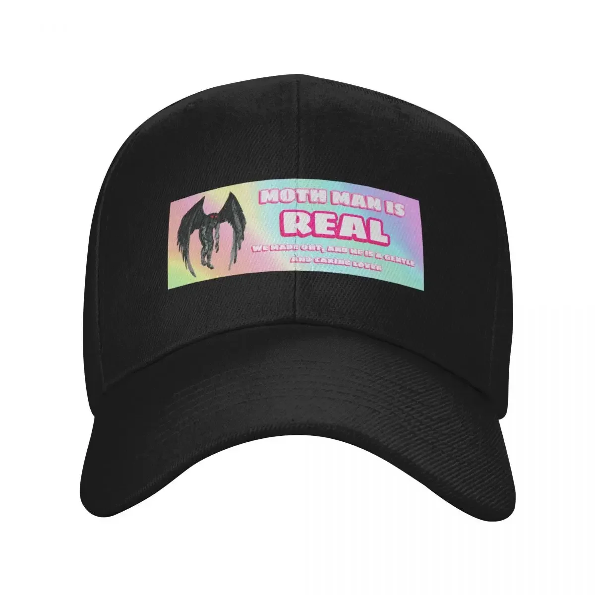 moth man is REAL we made out and he is a gentle and caring lover Baseball Cap custom Hat sun hat Trucker Hats For Men Women's