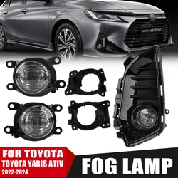 LED DRL FOR Toyota Yaris Ativ 2022 2023 2024 Running Lights Headlights White Signal Light+yellow signal light