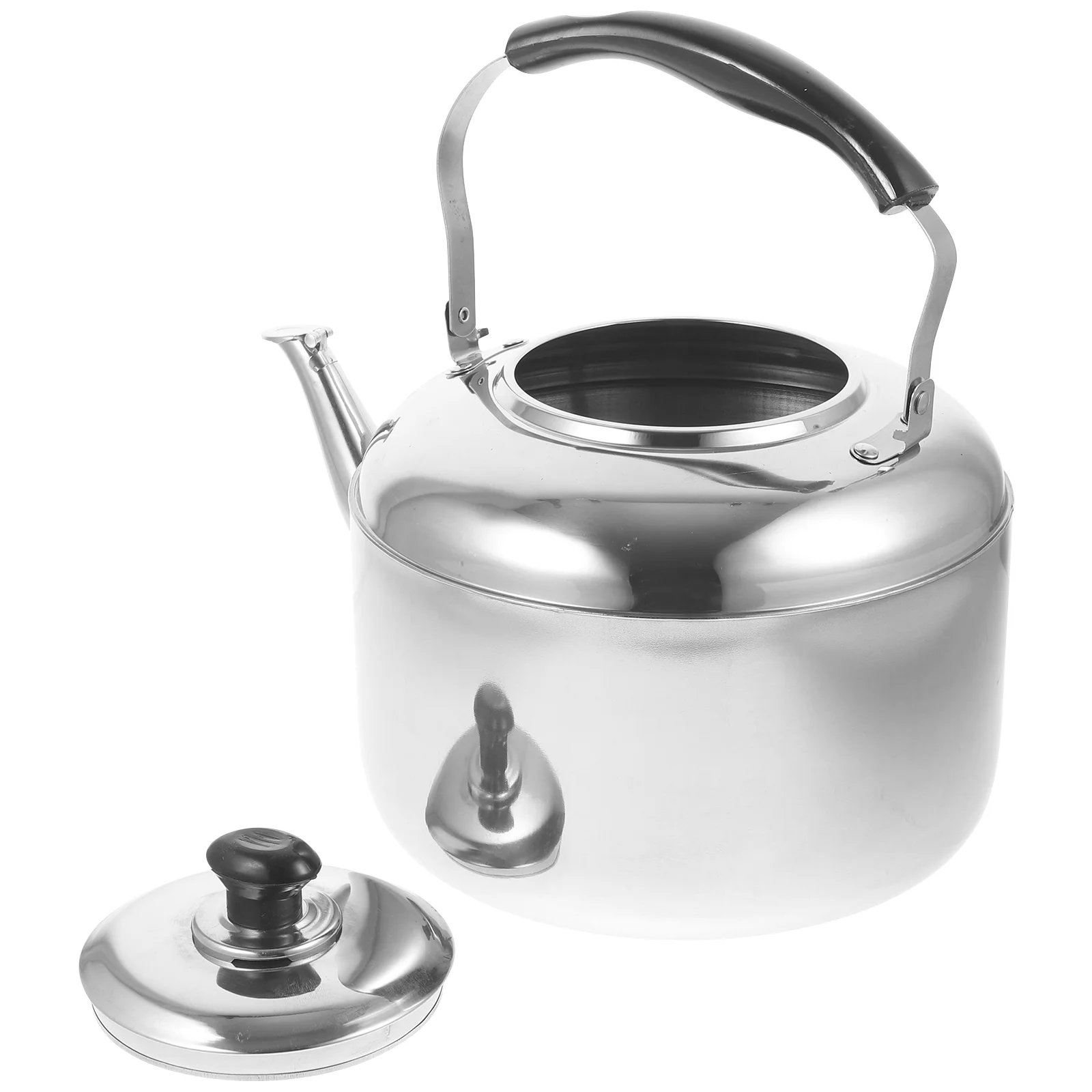 

5 5L Stainless Steel Electric Kettle Teakettle Water Stovetop Coffee Tableware