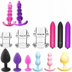 Plug Anal en Silicone pour femmes et hommes, masseur de Prostate, fournitures pour adultes, jouets sexuels anaux pour femmes et hommes Gay I84W