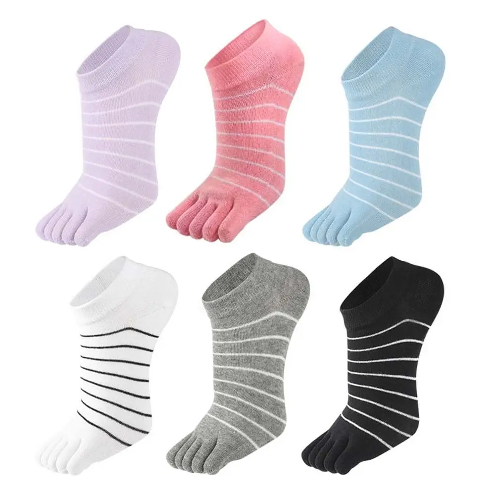 Short Socks Elastic Short Socks For Women Cotton Low Tube Ankle Socks Toe Socks Five Finger Socks Boat Socks Female Hosiery