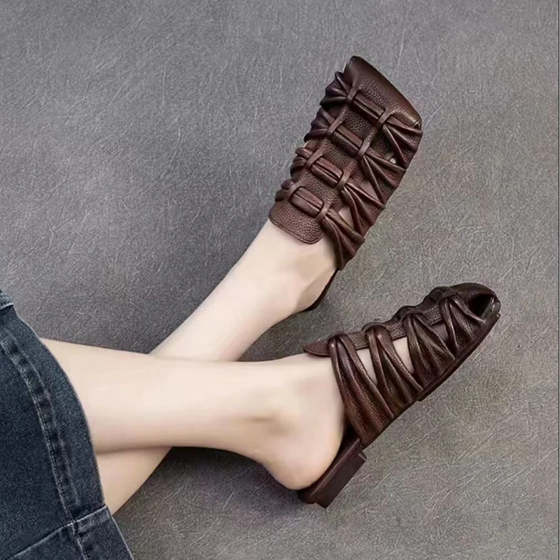 

Women Slippers Flats Square Toe Sandals Mules Shoes 2026 Summer Casual Sneaker Slingback Walking Flip Flops Comfort Slides Mujer